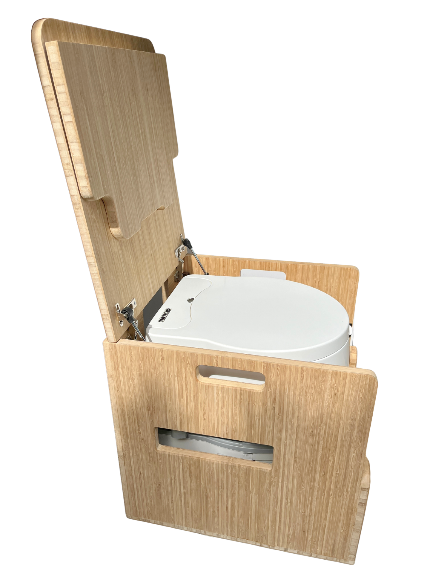 Porta Potti 565E/365 Curve Bamboo Toilet Lift top Cabinet Flat Pack Kit Weekender Outdoors