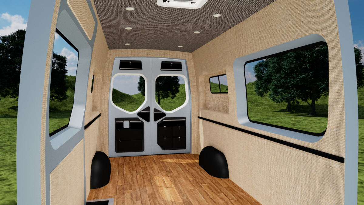 Mercedes Sprinter 170" Extended High Roof Interior Panel Kit – GustoVans