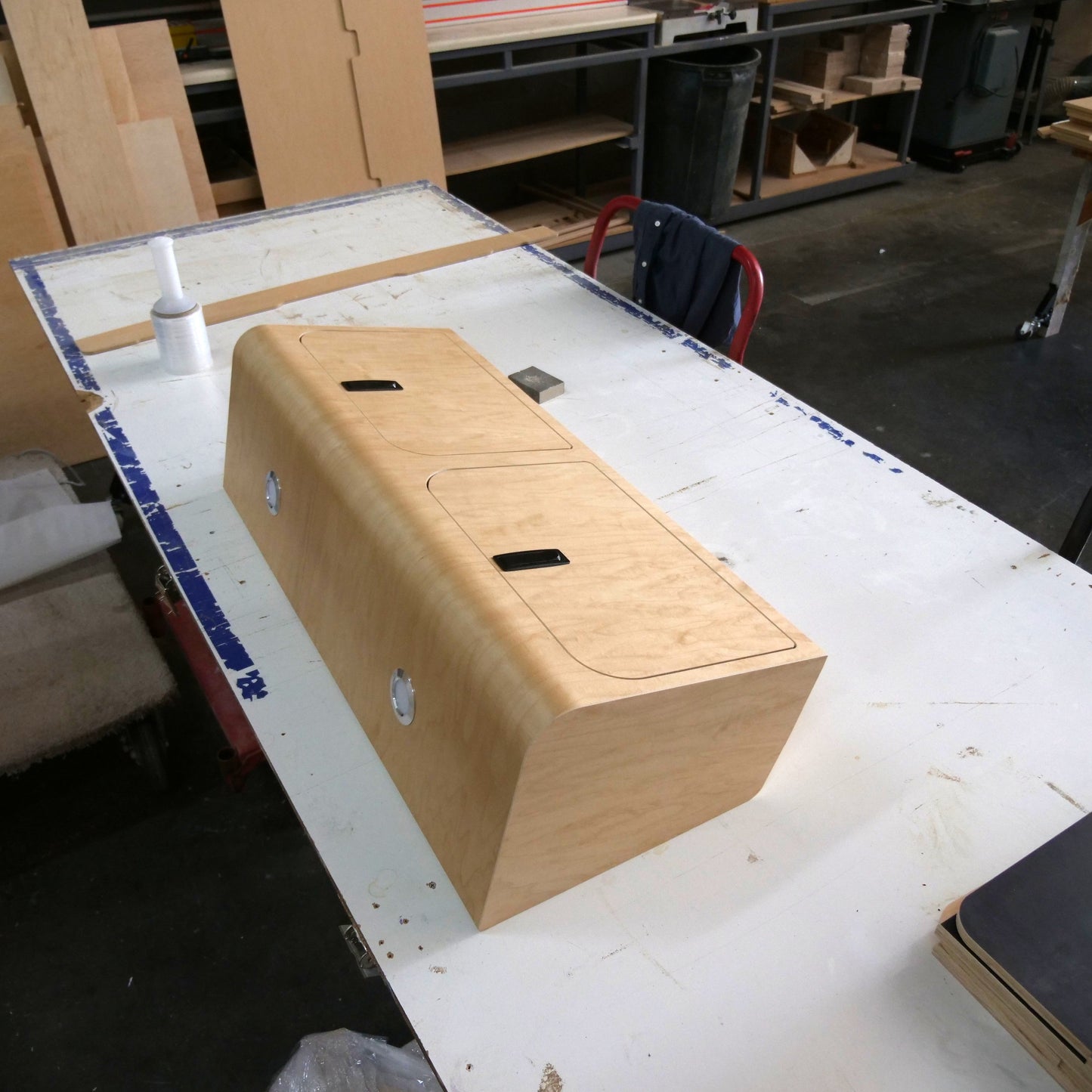 40" Rounded Overhead Cabinet for Sprinter Vans (Outlet)