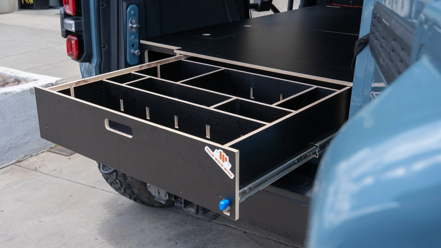 Bronco | Drawer Storage System & Bed Platform | 2021+ Ford Bronco 4-Door Solid Wood Worx