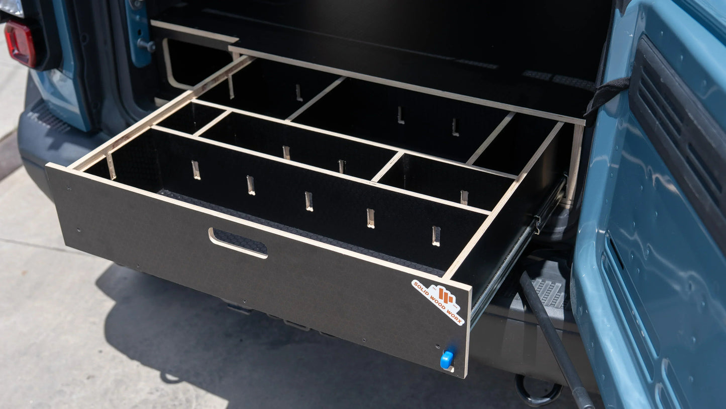 Bronco | Drawer Storage System & Bed Platform | 2021+ Ford Bronco 4-Door Solid Wood Worx