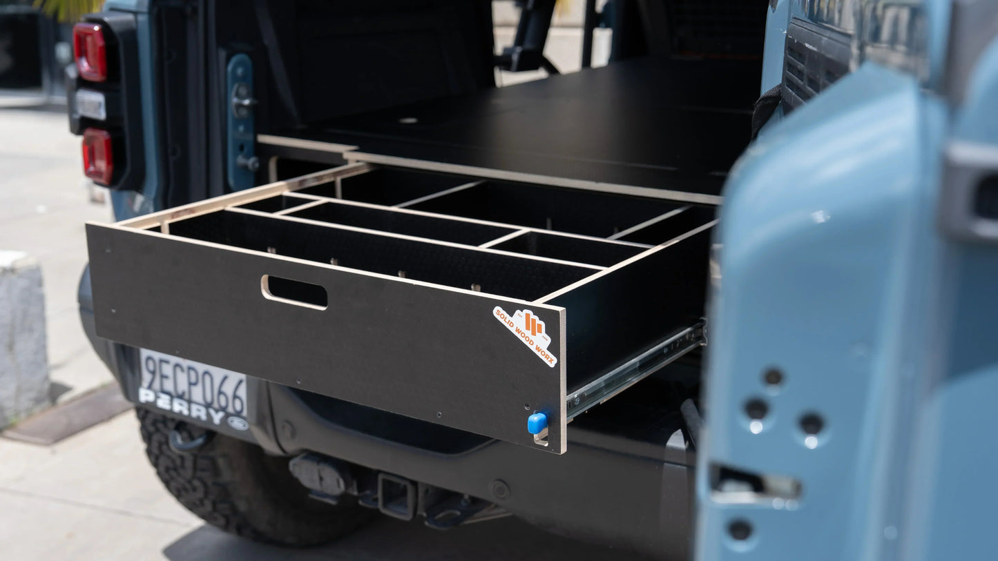 Bronco | Drawer Storage System & Bed Platform | 2021+ Ford Bronco 4-Door Solid Wood Worx