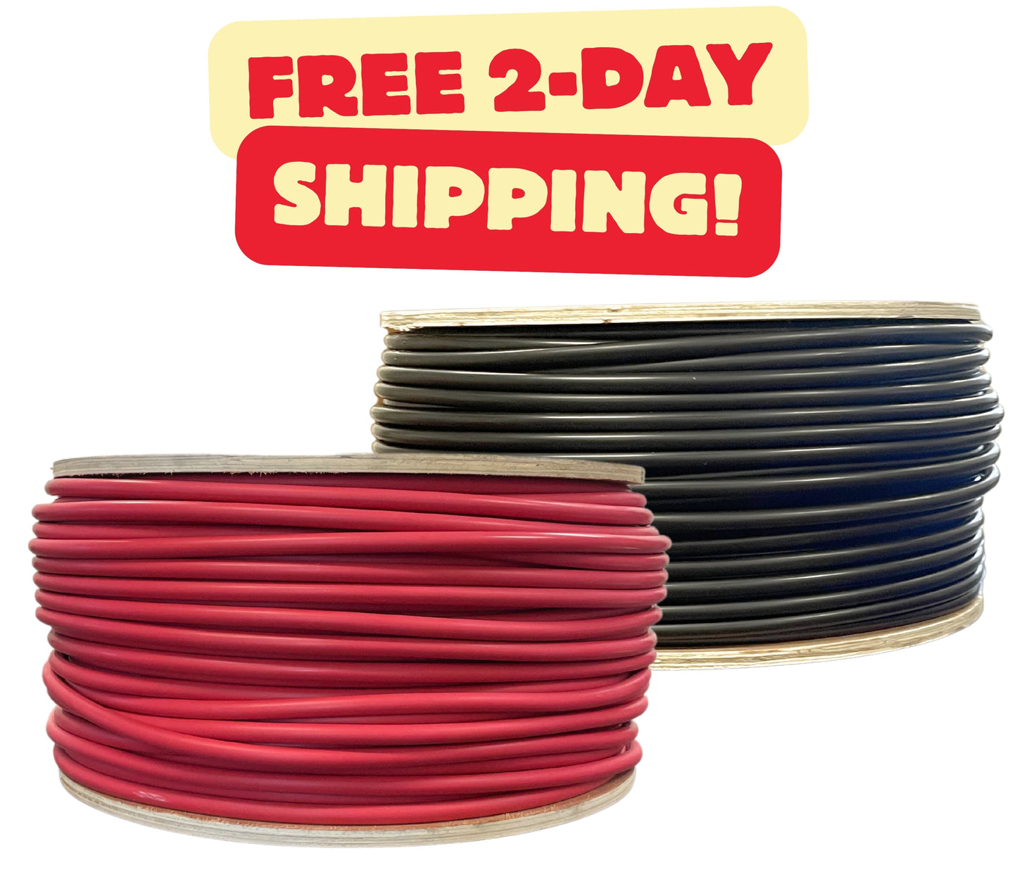 500 Foot Spool 8 Gauge 8 AWG Solar Panel Extension Cable Wire Black or Red Pure Copper