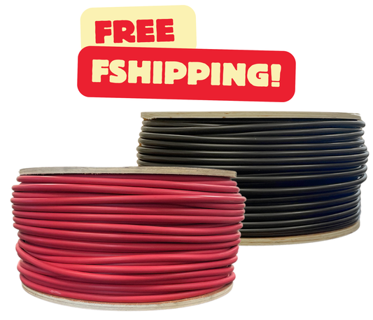 500 Foot Spool 12 Gauge 12 AWG Solar Panel Extension Cable Wire Black or Red Pure Copper