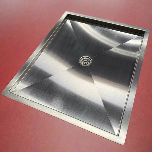 Stainless Steel In-Floor Shower Pan GoCode