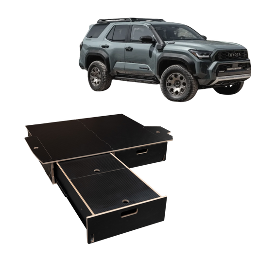Toyota 4Runner | Dual Drawer Storage System & Bed Platform | 6th Gen (2025+) Solid Wood Worx