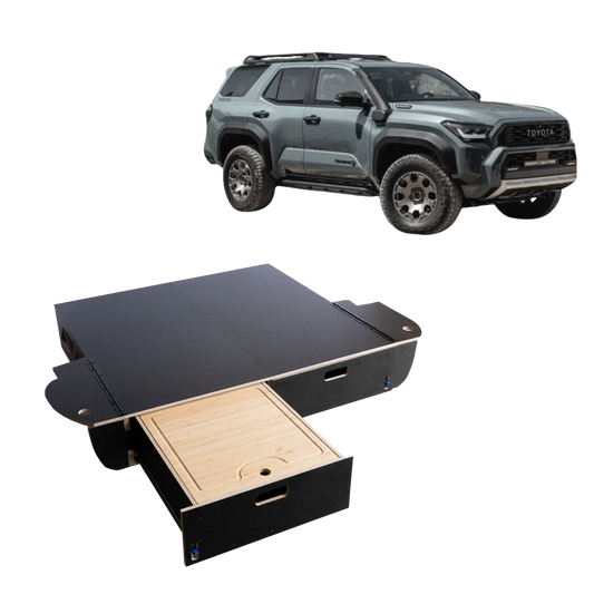 Toyota 4Runner | Dual Drawer Storage System & Bed Platform | 6th Gen (2025+) Solid Wood Worx