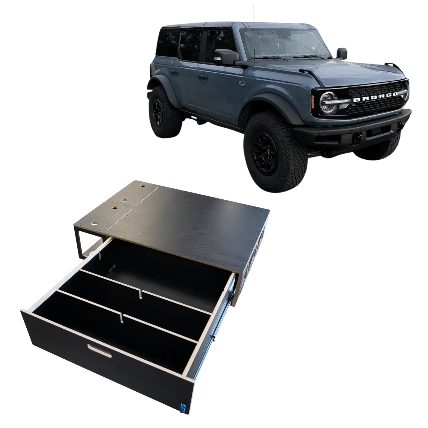 Bronco | Drawer Storage System & Bed Platform | 2021+ Ford Bronco 4-Door Solid Wood Worx