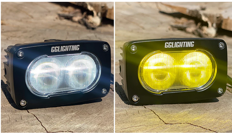 GP10 Offroad LED Pod Bundle Dual Color With Free Wiring Harness GGLighting