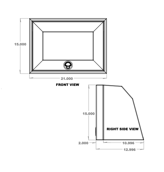 21" Upper Cabinet - Angled Van Wife Components