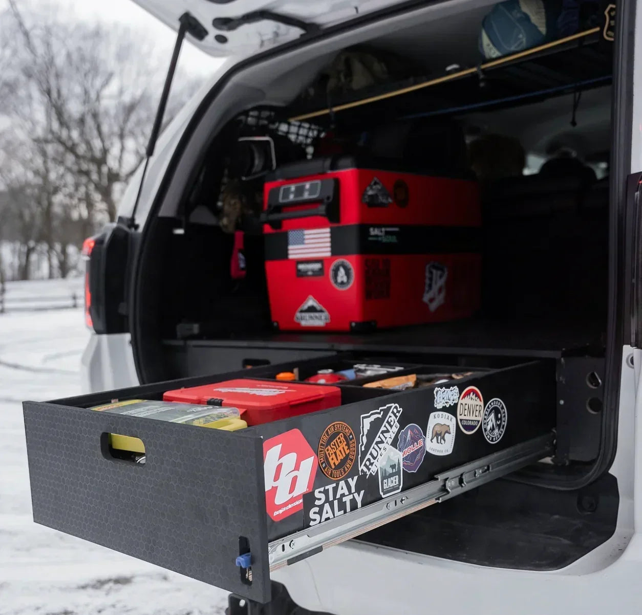 Toyota 4Runner | Dual Drawer Storage System & Bed Platform | 4th-5th Gen 2003–2024 Solid Wood Worx