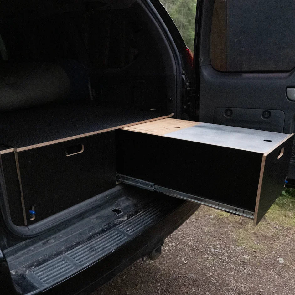 Lexus GX470 03-09 Dual Drawer Storage PreCut Kit - 2 options Solid Wood Worx