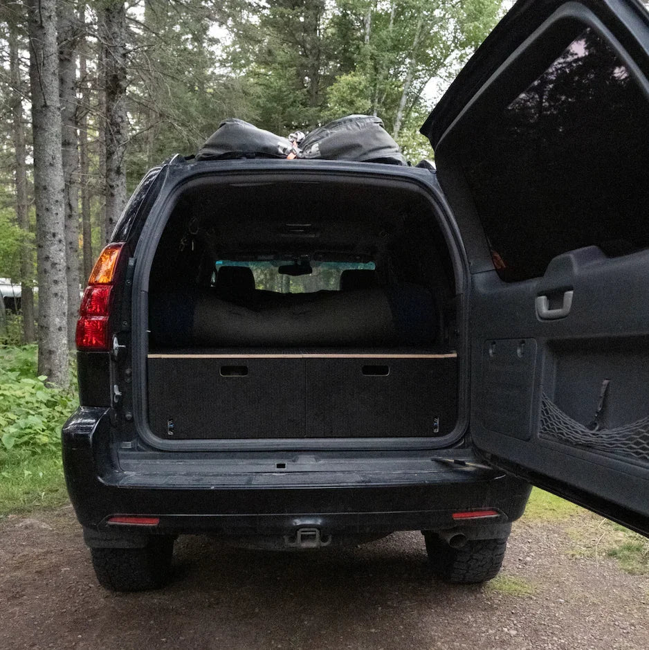 Lexus GX470 03-09 Dual Drawer Storage PreCut Kit - 2 options Solid Wood Worx