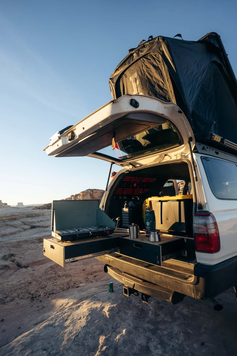 Toyota 4Runner | Dual Drawer Storage System & Bed Platform | 3rd Gen 1995–2002 Solid Wood Worx