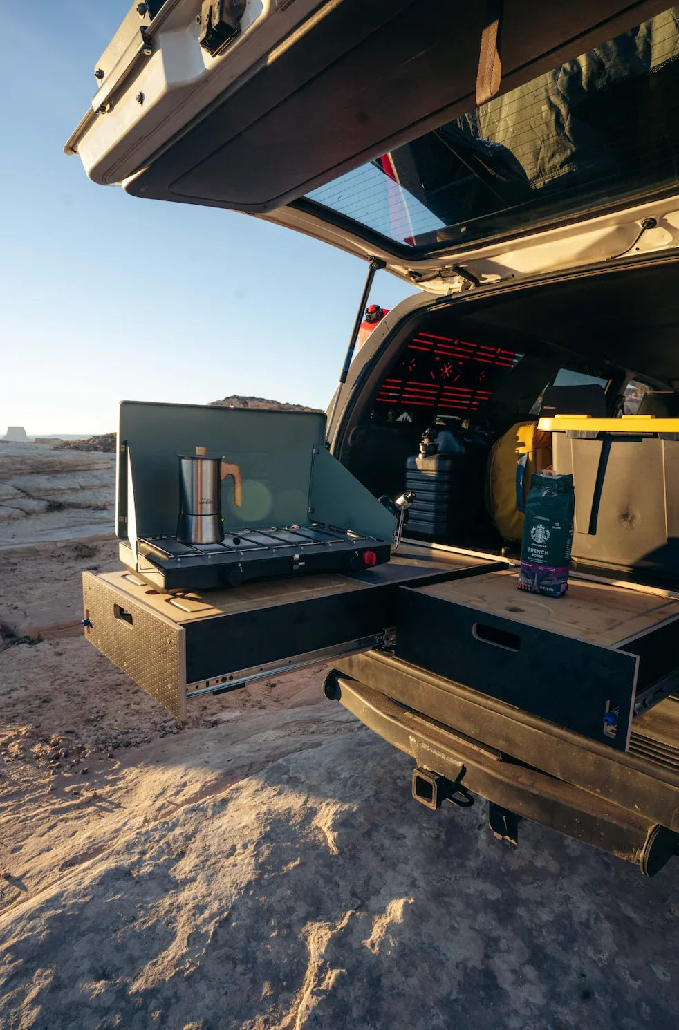 Toyota 4Runner | Dual Drawer Storage System & Bed Platform | 3rd Gen 1995–2002 Solid Wood Worx