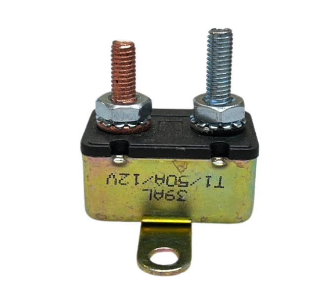 30-Amp or 50-Amp 12 Volt Automatic Reset Circuit Breaker