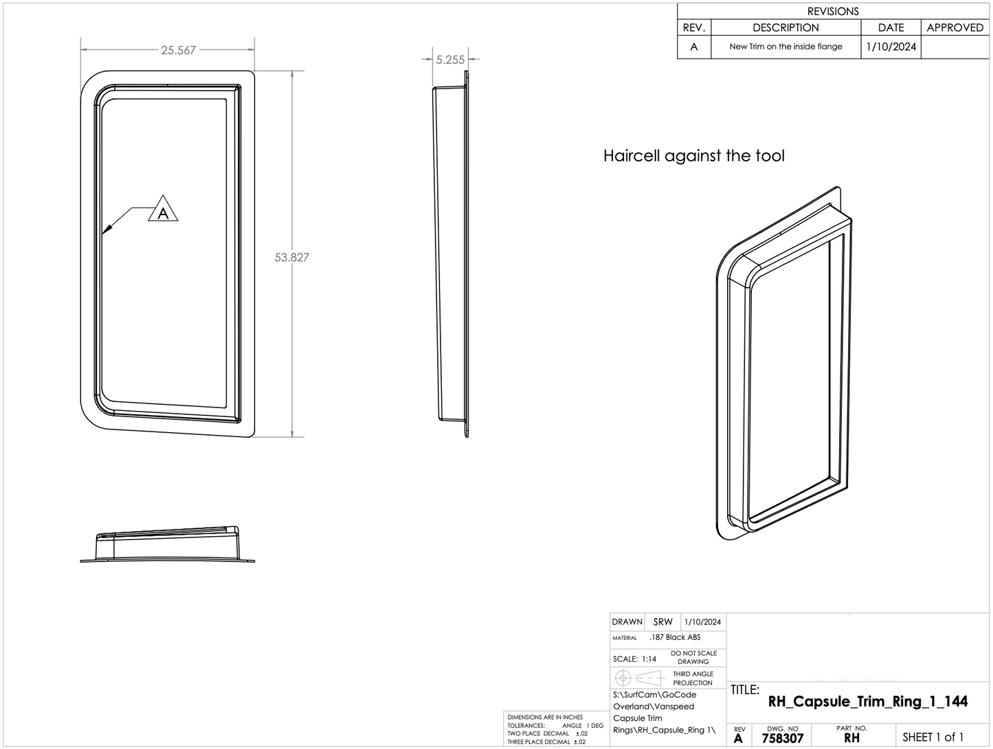 Vanspeed Capsule Trim Ring Pair Sprinter 144 GoCode