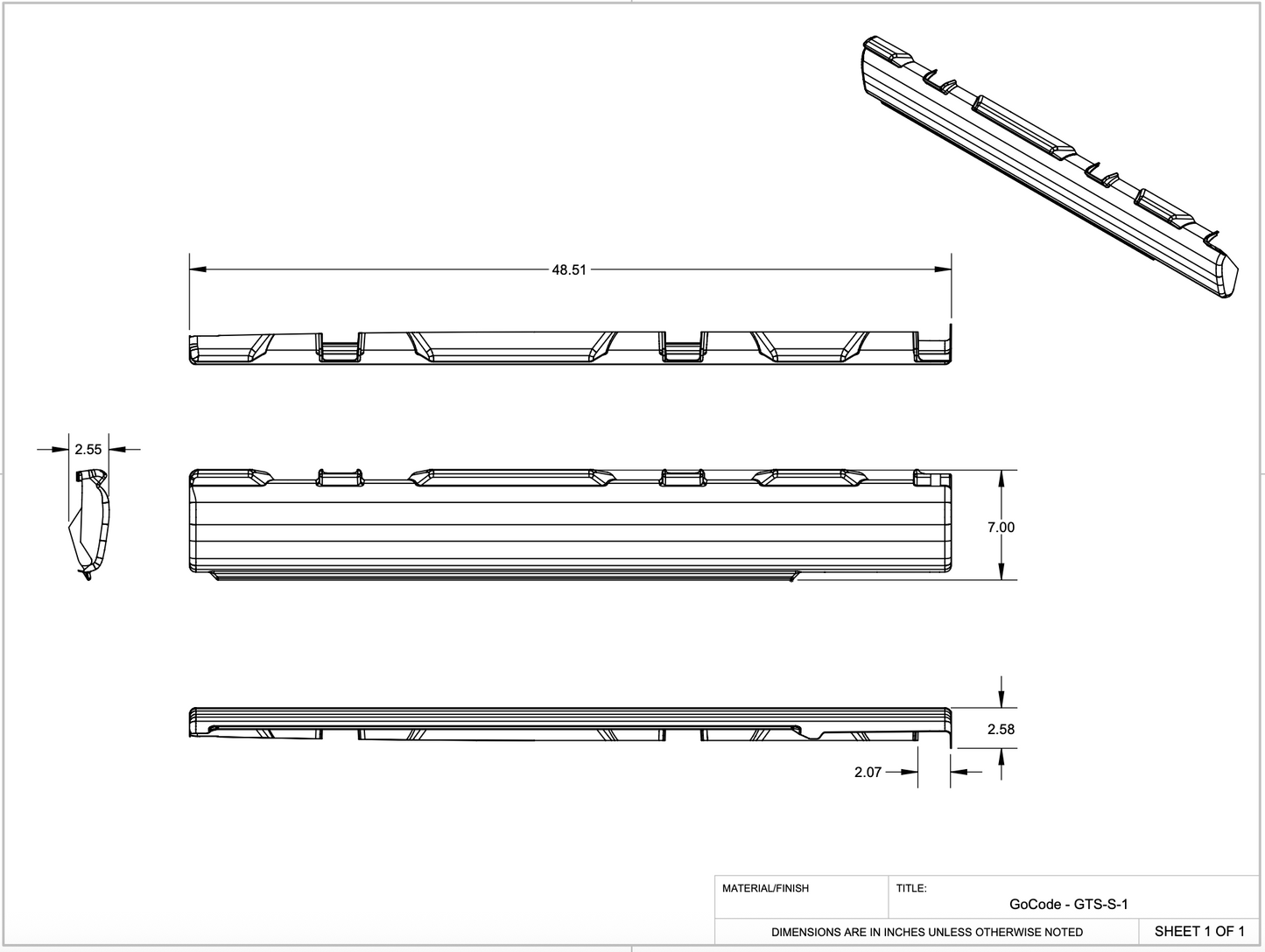 Mercedes Sprinter Slider Door Threshold Trim Kit GoCode