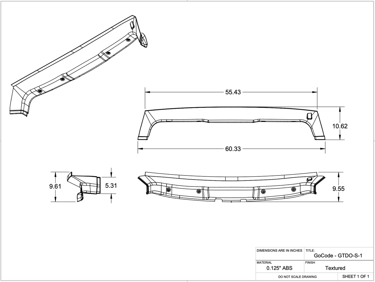 Mercedes Sprinter D-Pillar Trim Kit (Rear Door Threshold) GoCode