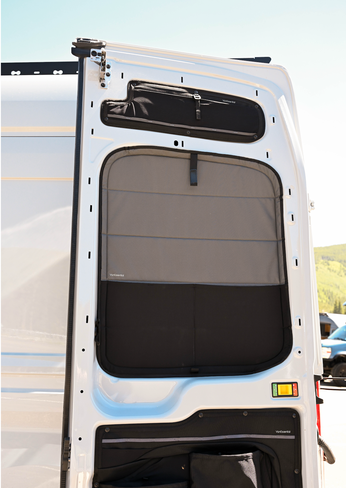 Ford Transit Stealth Rear Door Window Covers (Pair) VanEssential