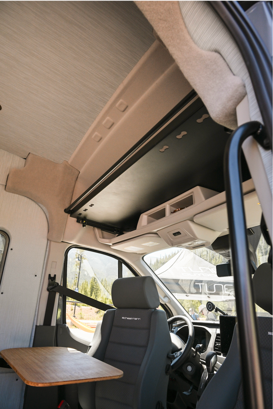 Ford Transit Headliner Shelf & Curtain Rod VanEssential