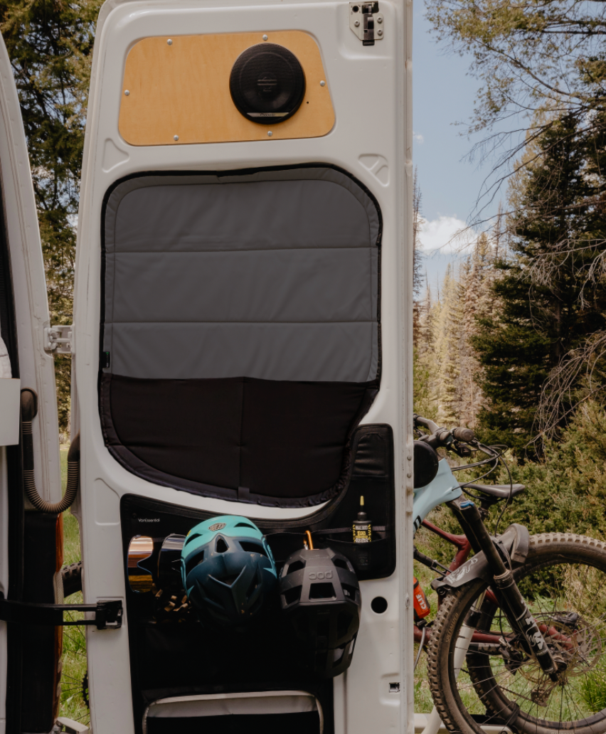 Mercedes Sprinter Stealth Rear Door Window Covers (Pair) VanEssential