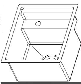 Stainless Steel Sink With Black Nano Coating and Folding Faucet SergSupply