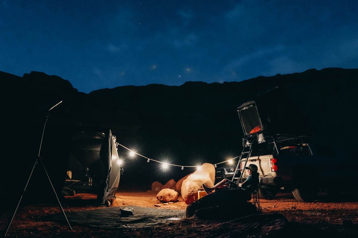 Camping String Lights with Speakers Freespirit Recreation