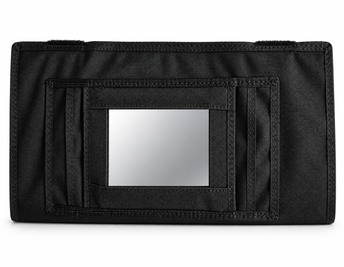 Sprinter Sun Visor Organizer with Mirror Overland Gear Guy
