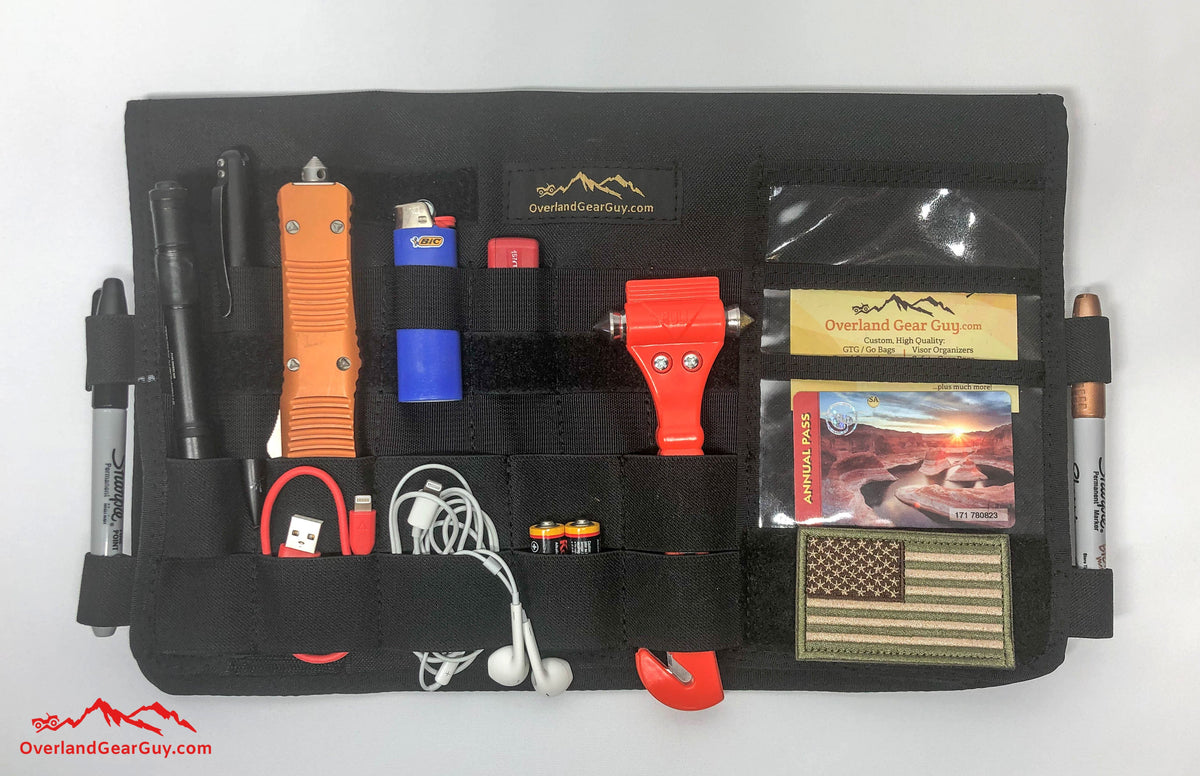 Sprinter Sun Visor Organizer (without mirror) Overland Gear Guy