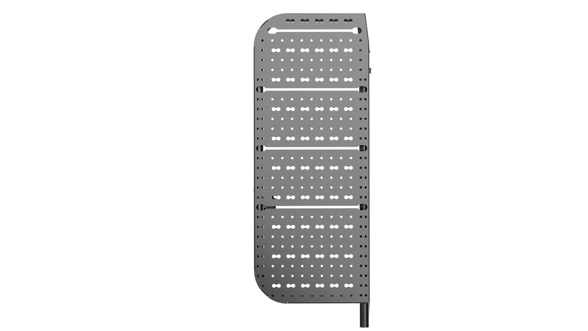 Ford Transit Rear Door Atlas Storage Rack | Passenger Side White Top Adventures