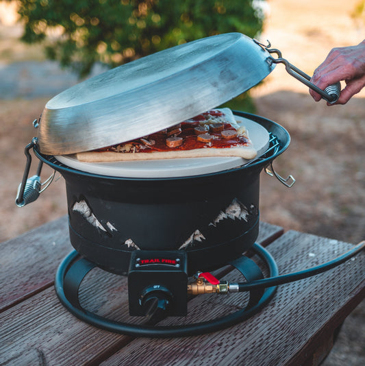 Trail Fire Grill Bundle (Includes Pizza Stone and Carry Bag) Trail Fire