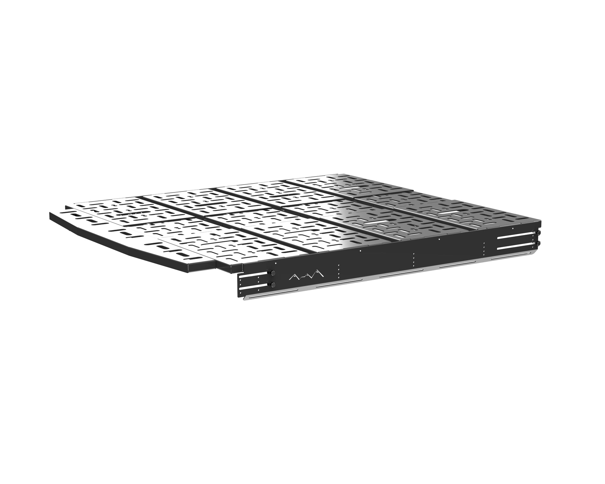 Ford Transit Van FlexTrack 4-Panel All Aluminum Platform Bed System White Top Adventures