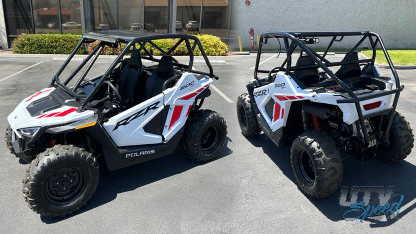 Polaris RZR 200 Fastback Cage with attached rear bumper UTV SPEED
