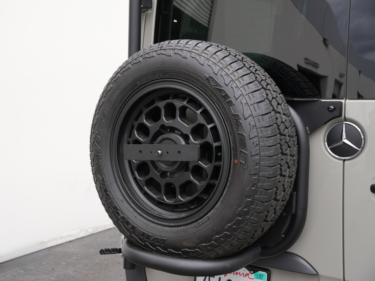 Sprinter Rear Tire Carrier with Molle Panel White Top Adventures