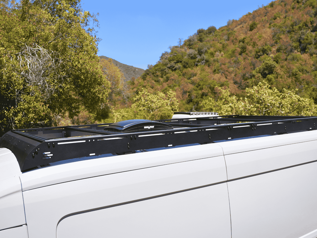 TRANSIT VAN 148" MID ROOF STRATA ROOF RACK White Top Adventures