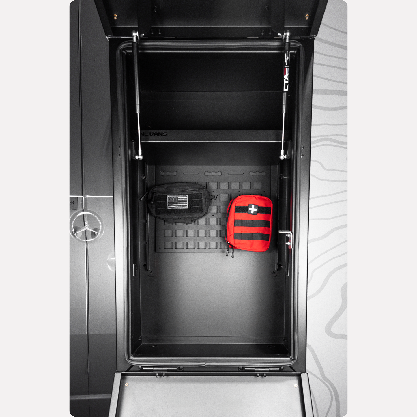 Owl Vans Rear Storage Box Molle Panel