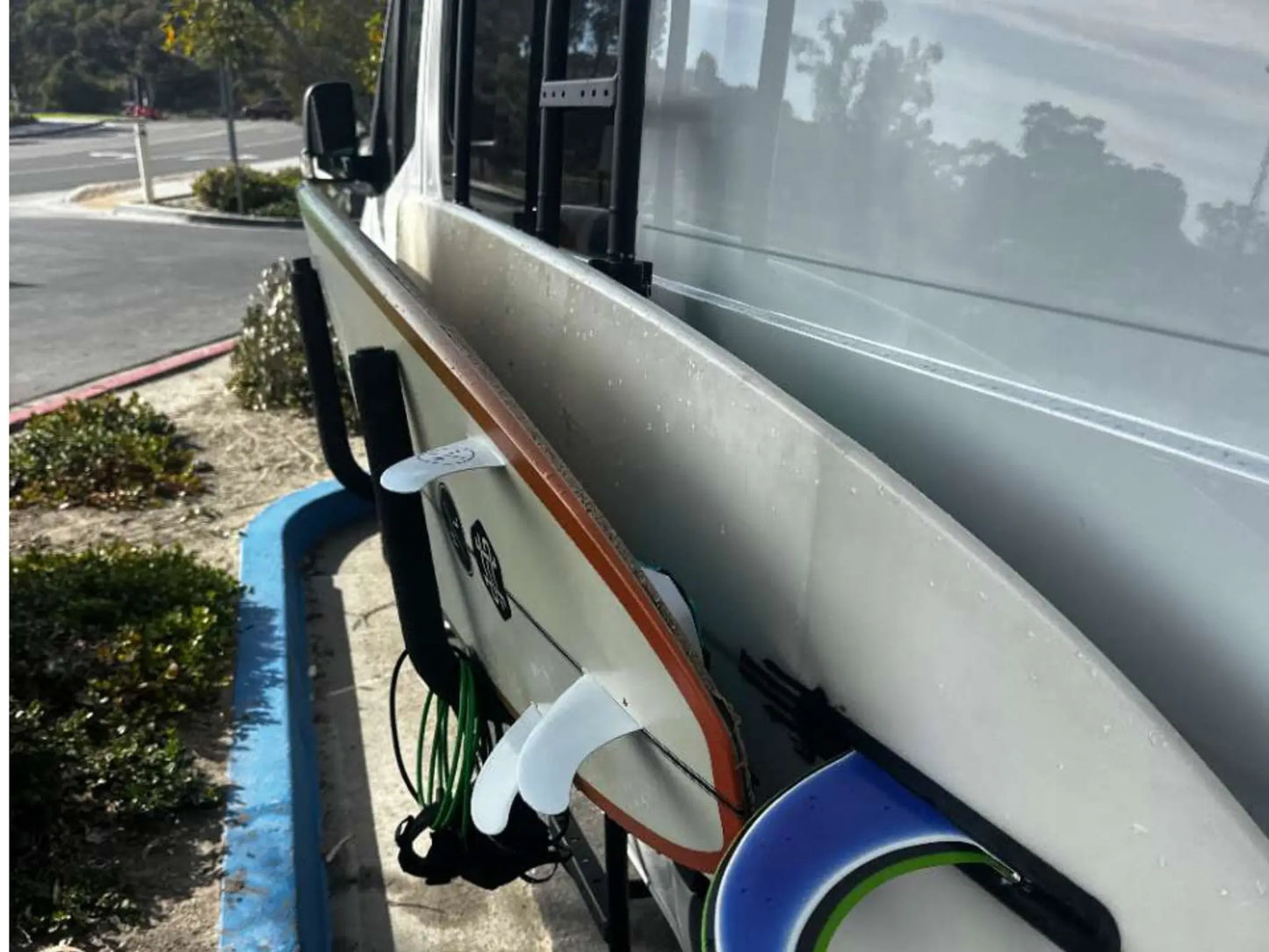 SPRINTER SURF BOARD RACK POLE White Top Adventures
