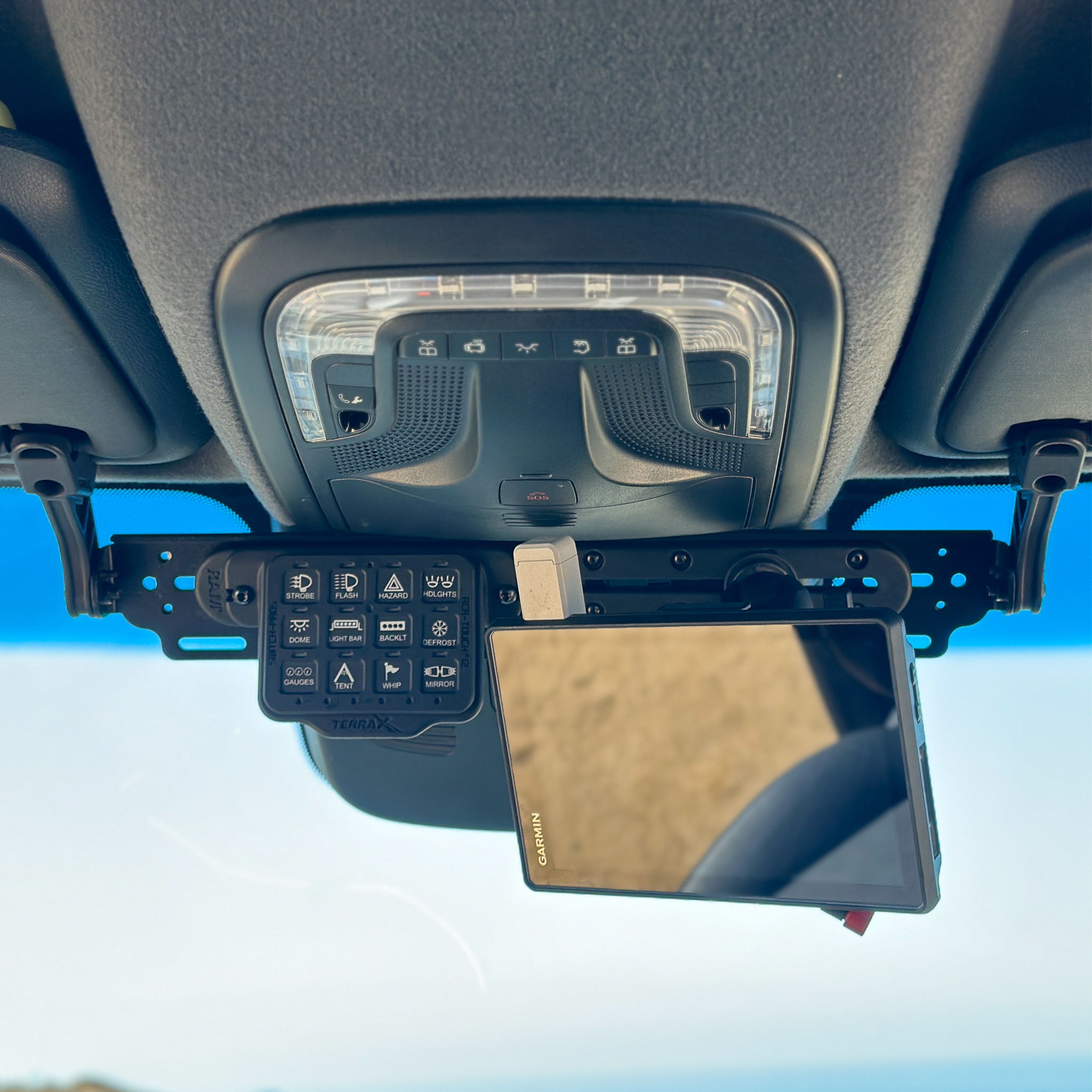 Sprinter Van Visor Track Mount for Navigation Devices and Accessories ...