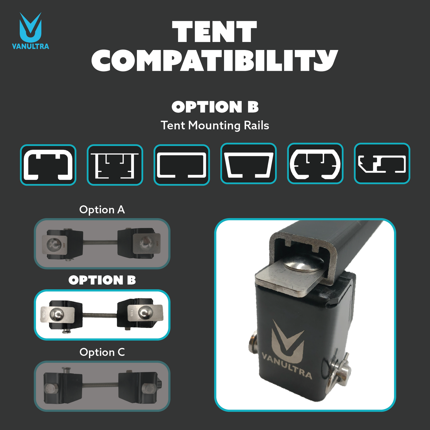 The Slipstream - Quick Release Tent Mounts (Option A)