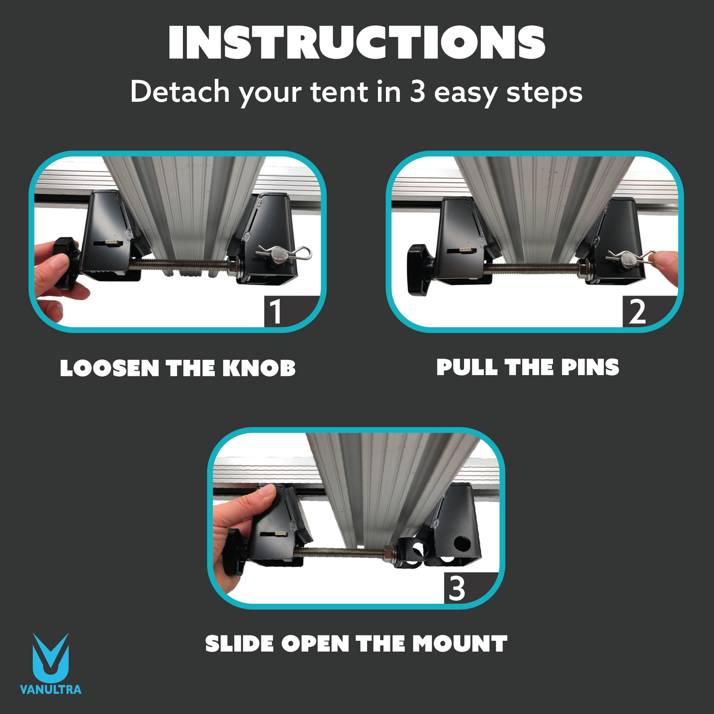 The Slipstream - Quick Release Tent Mounts (Option A)