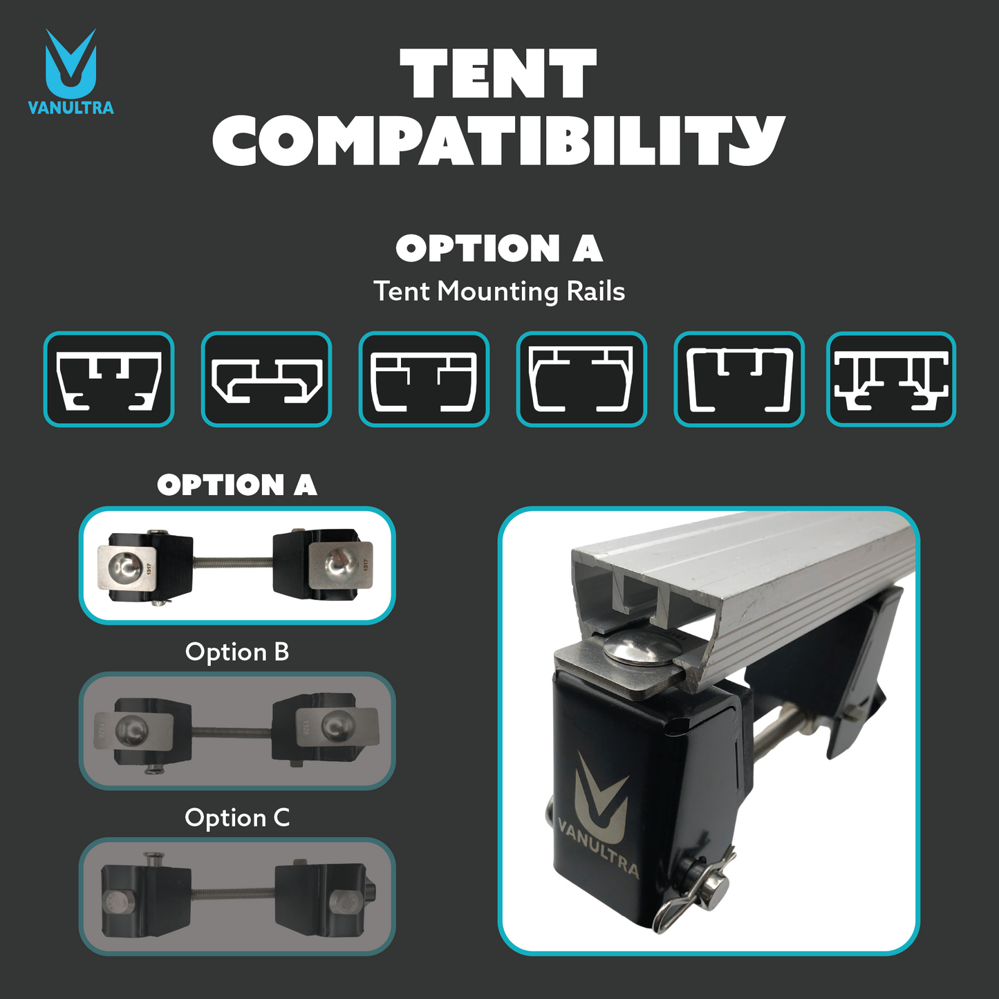 The Slipstream - Quick Release Tent Mounts (Option A)