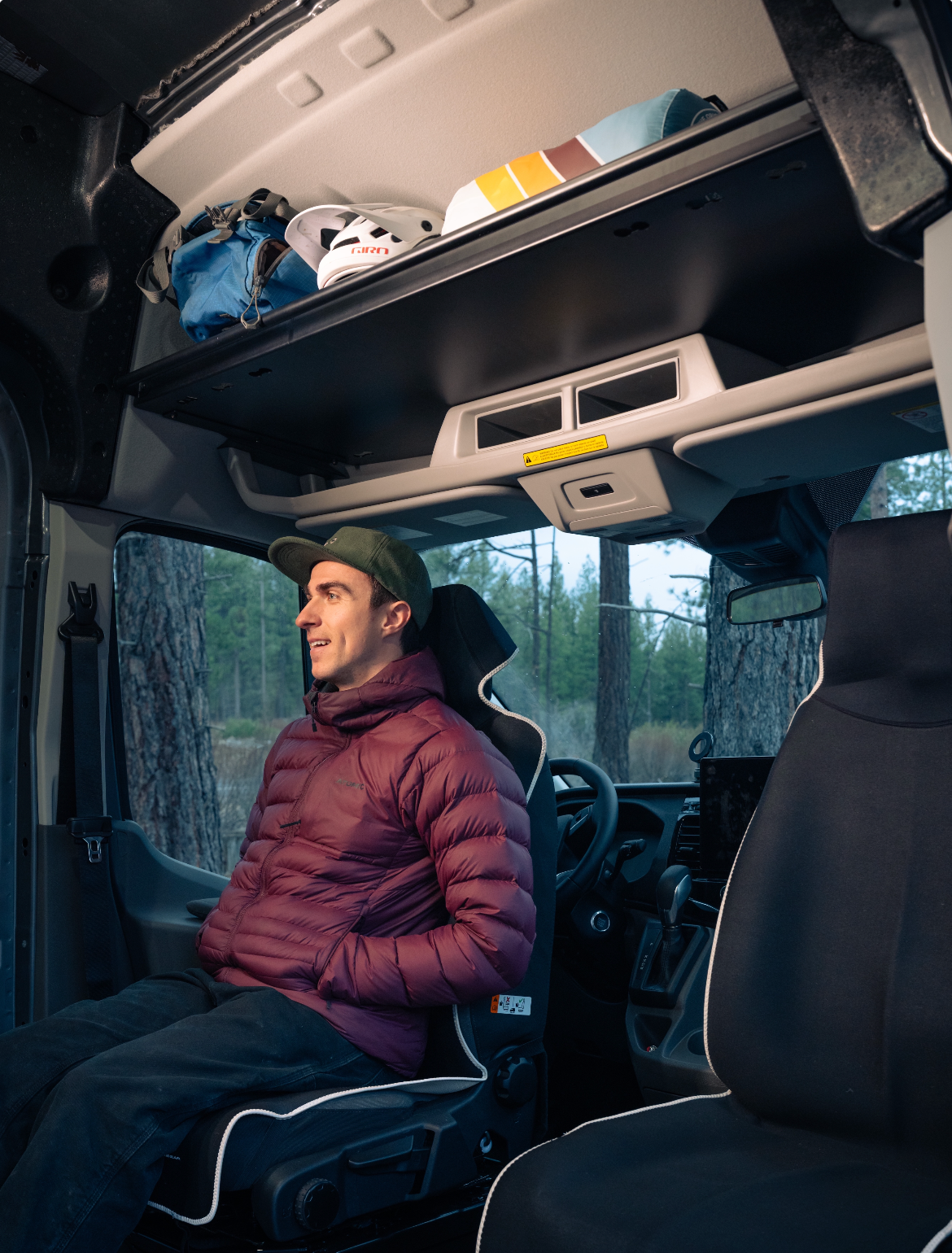 Ford Transit Headliner Shelf & Curtain Rod VanEssential