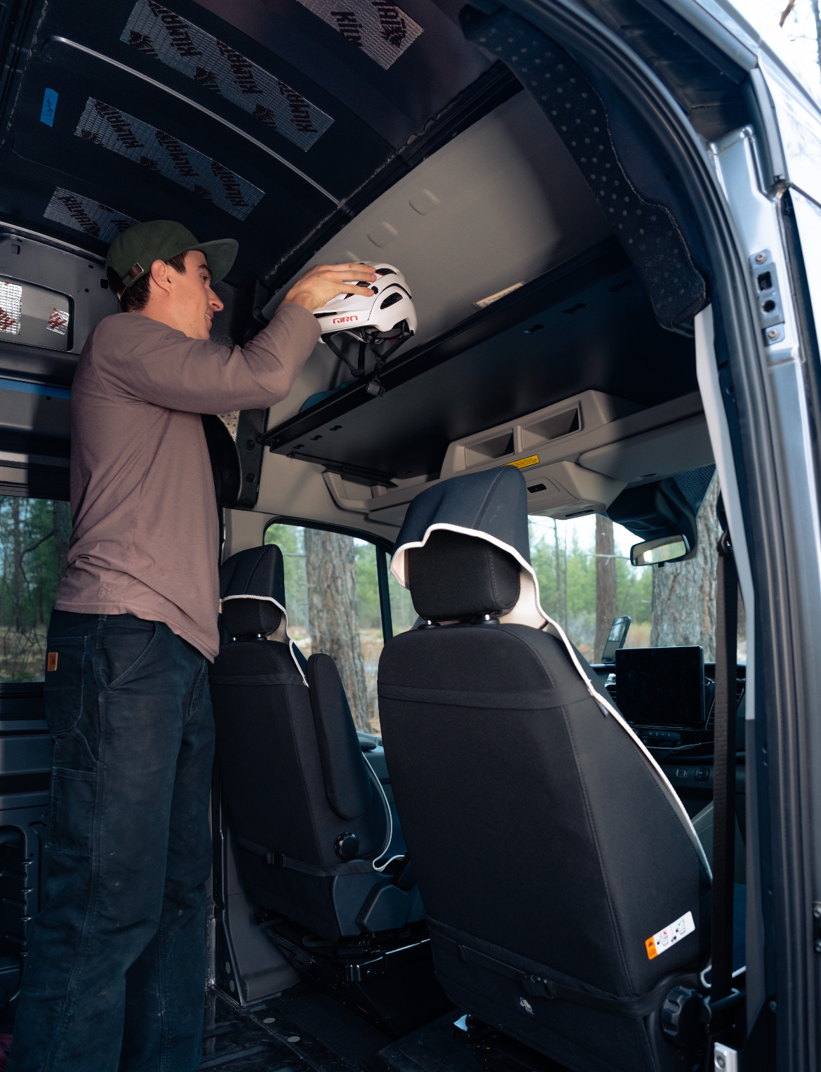 Ford Transit Headliner Shelf & Curtain Rod VanEssential