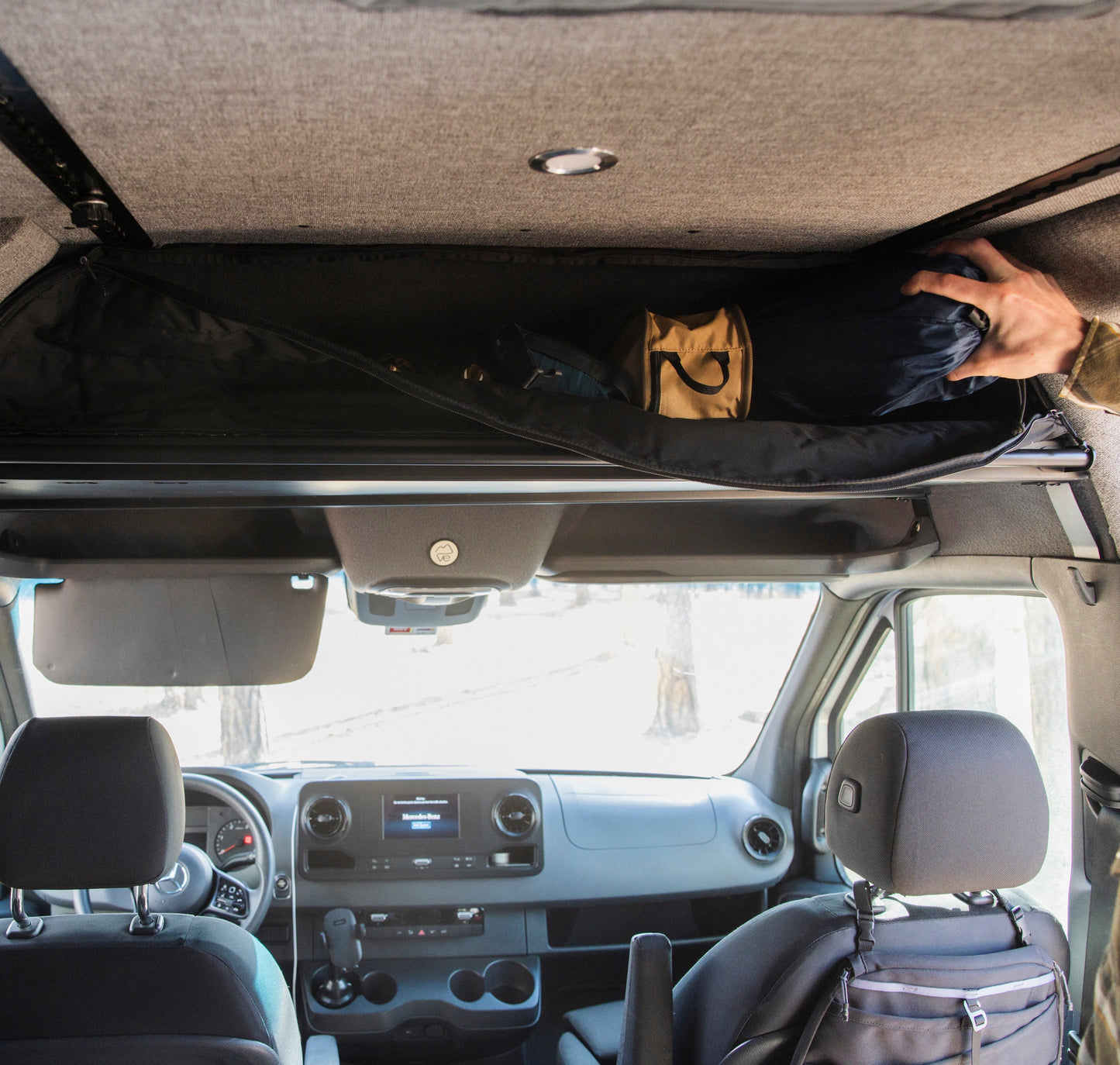 Mercedes Sprinter Headliner Shelf Cover VanEssential