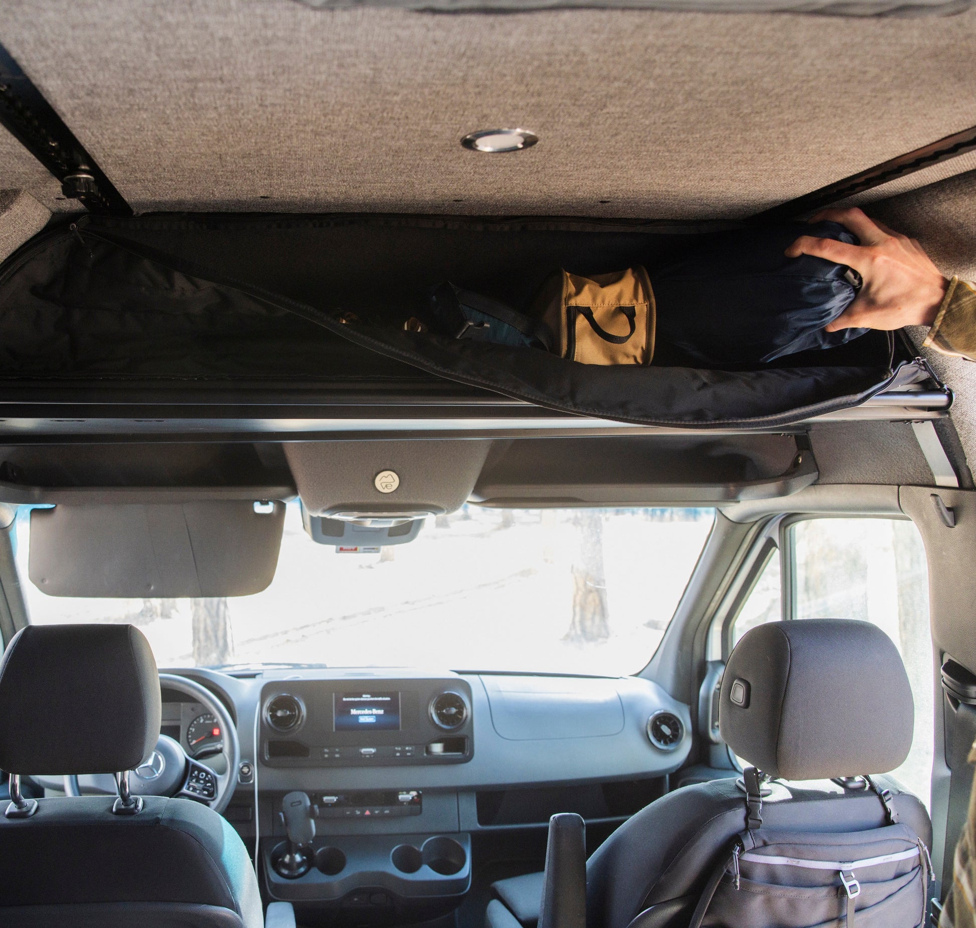Mercedes Sprinter Headliner Shelf Cover VanEssential