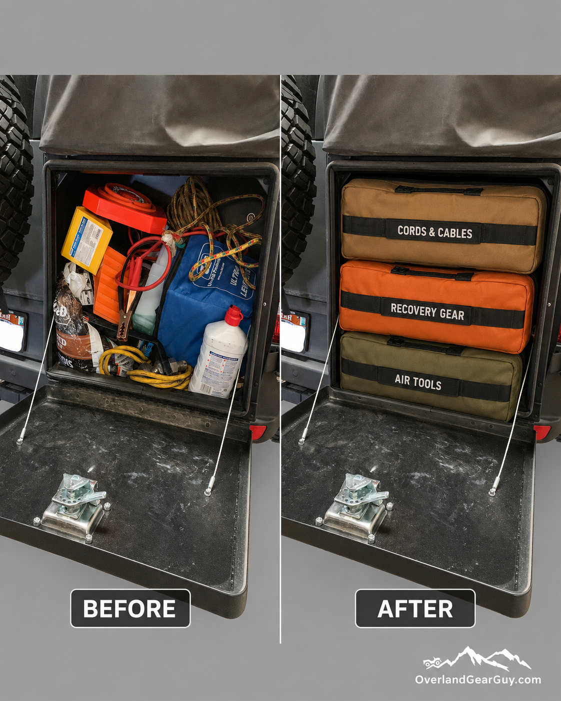 Van Gear Box Storage Bag (set of 3) Overland Gear Guy