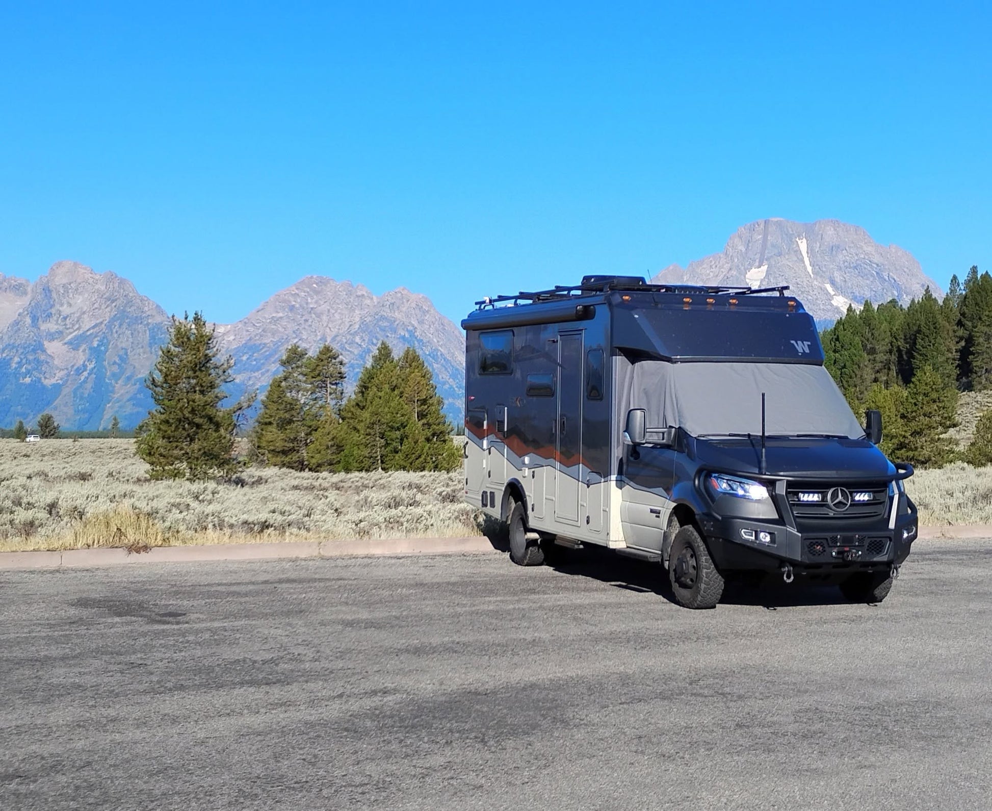 Van Outer Windshield Cover - Revel - Storyteller - Jayco - EKKO Overland Gear Guy