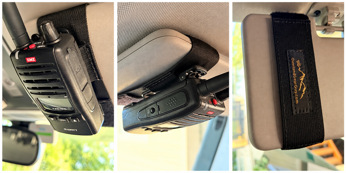 Sun Visor Radio Pouch OPEN STYLE Overland Gear Guy