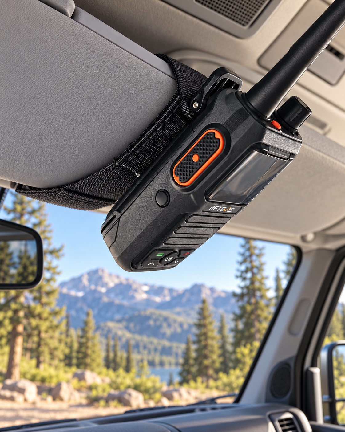 Sun Visor Radio Pouch OPEN STYLE Overland Gear Guy
